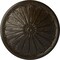 Ekena Millwork Brontes Ceiling Medallion (Fits Canopies up to 3 5/8"), 25 1/2"OD x 5 1/2"P, Stone Hearth Crackle CM25BRSHC - alternate 1